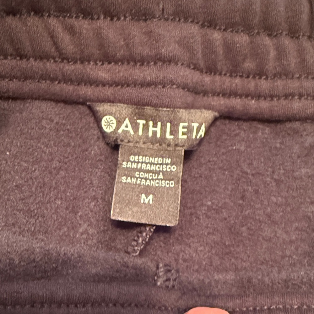 Athleta Black Easy Fleece Cargo Pants - Picture 6 of 6